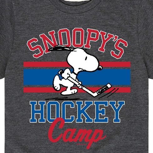 HYBRID APPAREL - Peanuts - Snoopy's Hockey Camp - Toddler and Youth Short Sleeve Graphic T-Shirt in Saudi Arabia
