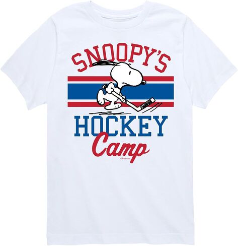 HYBRID APPAREL - Peanuts - Snoopy's Hockey Camp - Toddler and Youth Short Sleeve Graphic T-Shirt in Saudi Arabia