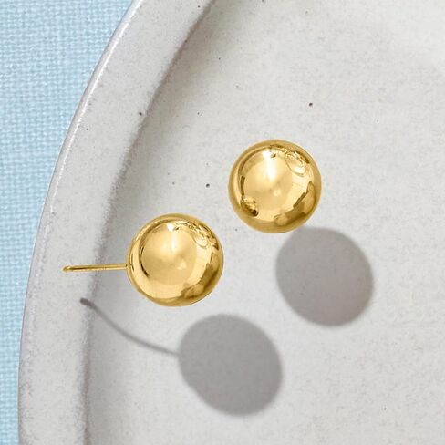 Ross-Simons 14kt Yellow Gold Ball Stud Earrings in Kuwait