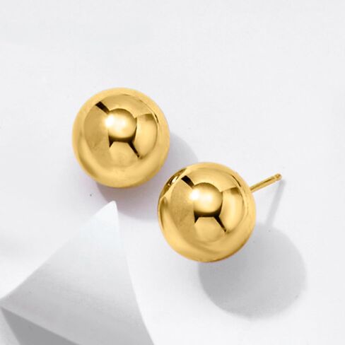 Ross-Simons 14kt Yellow Gold Ball Stud Earrings in Kuwait