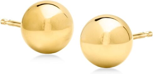 Ross-Simons 14kt Yellow Gold Ball Stud Earrings in Kuwait