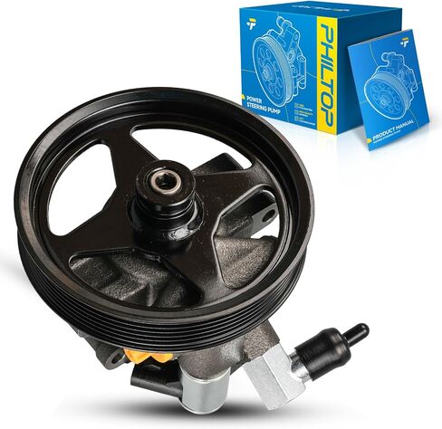 PHILTOP Power Steering Pump with Pulley, Compatible with 1992-2002 Crown Victoria/Grand Marquis, 1997-2001 Expedition, 1991-2002 Town Car, 1998-2002 Navigator, Replace # 16632438, F8LZ3A674AA in Saudi Arabia