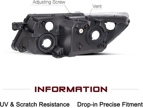 JSBOYAT Fits for 2009-2020 Dodge Journey Headlight Assembly Replacement OE Headlamp Driver and Passenger Side in Saudi Arabia