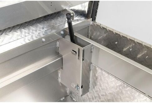 Weather Guard, 71.5in. Saddle Box, Width 72 in, Material Aluminum, Color Finish Diamond Plate Silver, Model# 127-0-03 in Saudi Arabia