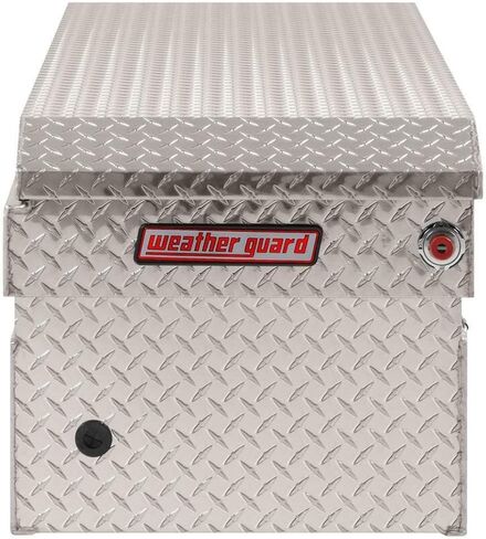 Weather Guard, 71.5in. Saddle Box, Width 72 in, Material Aluminum, Color Finish Diamond Plate Silver, Model# 127-0-03 in Saudi Arabia