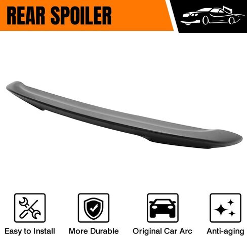 Trunk Spoiler متوافق مع 2011-2016 Scion TC ، ABS البلاستيك غير مصفولة غير مصفولة بملف الأسلوب الخلفي لسباق الجناح المفسد in Saudi Arabia
