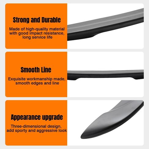 Trunk Spoiler متوافق مع 2011-2016 Scion TC ، ABS البلاستيك غير مصفولة غير مصفولة بملف الأسلوب الخلفي لسباق الجناح المفسد in Saudi Arabia