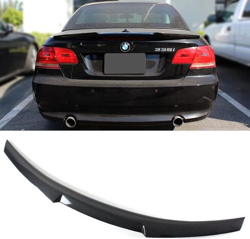 Fits for 2007-2013 BMW E93 335i 328i M3 2 Door Convertible Carbon Fiber Trunk Lid Spoiler Wing - M4 Style in Kuwait