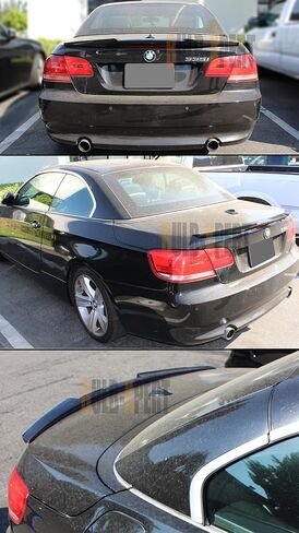 Fits for 2007-2013 BMW E93 335i 328i M3 2 Door Convertible Carbon Fiber Trunk Lid Spoiler Wing - M4 Style in Kuwait