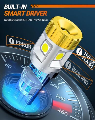 SEALIGHT 194 LED Bulb for License Plate Light, 6000K White 168 W5W 2825 T10 LED Light Bulb 1200% Super Bright for Dome Map Door Courtesy Dash Lights Pack of 2 in Saudi Arabia