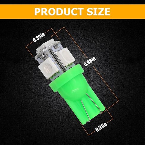 20pcs T10 194 لمبة LED LED ، 5SMD 5050 12V 168 W5W 2825 مركبة لوحة ترخيص لوحة لمبة ، السيارة الداخلية قبة الخريطة الجذع مجاملة مصابيح DASH مصابيح داش ، Universal Fit (Pink) in Kuwait