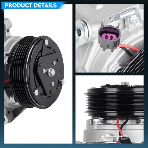 TadaMark Air Conditioner AC Compressor with Clutch Fit for Ford Fusion 3.5L 2010-2012, fit for Lincoln MKZ 3.5L 2007-2012 in Saudi Arabia