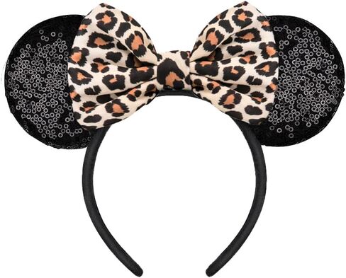 Handmade Sparkly Mouse Ears Headband for Adults & Kids | Upgraded Wide Band |Velvet Non-Slip Band, All-Day Comfort in Kuwait