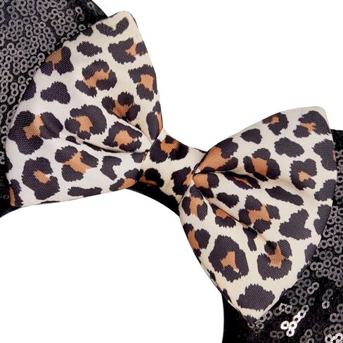 Handmade Sparkly Mouse Ears Headband for Adults & Kids | Upgraded Wide Band |Velvet Non-Slip Band, All-Day Comfort in Kuwait