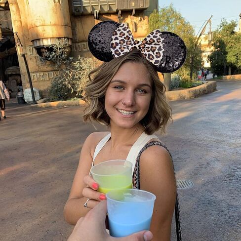 Handmade Sparkly Mouse Ears Headband for Adults & Kids | Upgraded Wide Band |Velvet Non-Slip Band, All-Day Comfort in Kuwait
