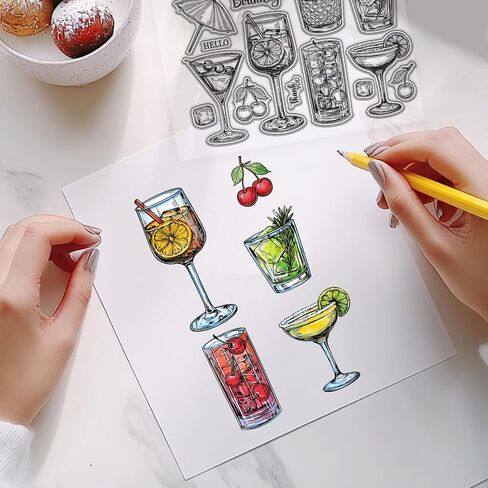 CHGCRAFT France Postage Postmark Clear Stamps Silicone Transparent Stamp Silicone Stamps Seals for DIY Scrapbooking Journaling Photo Album Decorative Card Making in Saudi Arabia