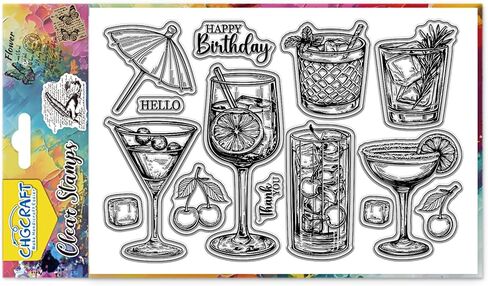 CHGCRAFT France Postage Postmark Clear Stamps Silicone Transparent Stamp Silicone Stamps Seals for DIY Scrapbooking Journaling Photo Album Decorative Card Making in Saudi Arabia