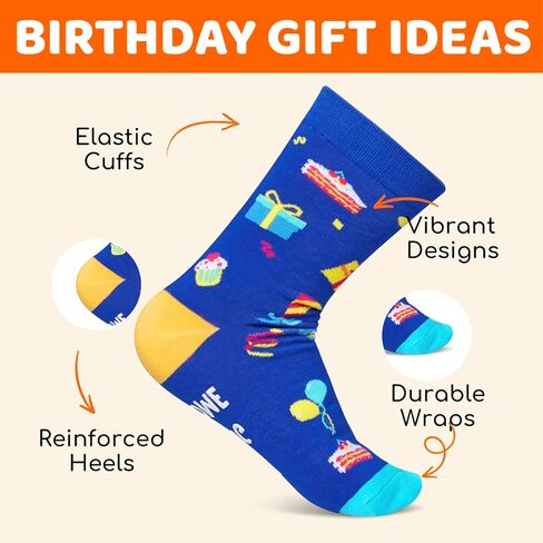 Zmart 8th Birthday Gifts for Boys - Socks for Boys Girls Age 8, Presents for 8 Year Olds, 8 Year Old Boy Gift Ideas, Blue in Kuwait