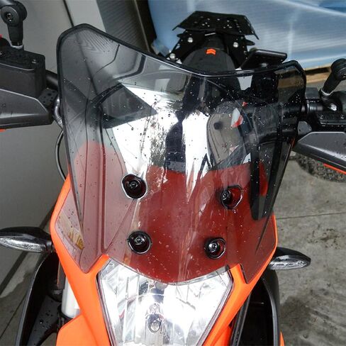 Motorcycle Windshield for all 690 SMC R ENDURO / EXC XC XCW 125-500 / Husavarna 701 SM/ENDURO 125-501, Front Windscreen Wind Deflector Wind Protection (Smoke Gray) in Saudi Arabia