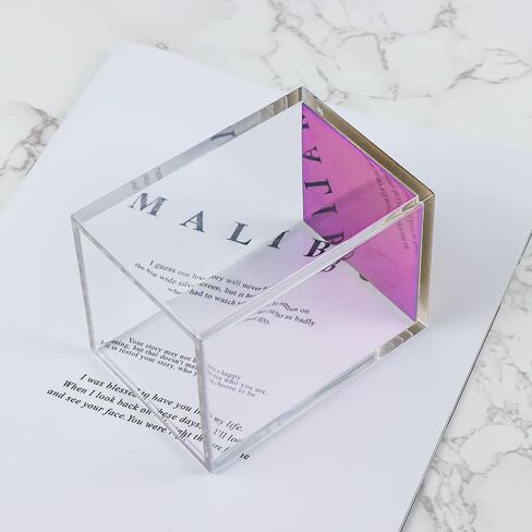 Mei yi Tian Clear Acrylic Pencil Pen Pen Cup مع أسفل الذهب الأصفر ، وملحقات المكتب مكياج فرشاة فرشاة التصميم الحديثة منظم سطح المكتب لتخزين المكتب كونترتوب in Kuwait