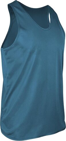 Game Gear Men’s Tricot Nylon Sleeveless Running Tank Top, Athletic Clothing TR-903-CB (16 Colors) in Kuwait