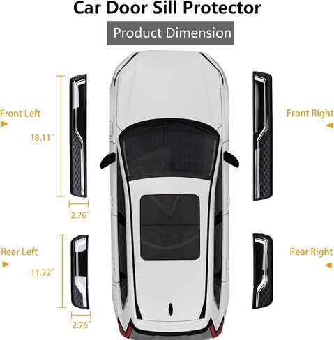 4Pcs Stainless Steel Car Door Sill Protector Trim Scuff Plate Guard Sills Scratch Protection Door Entry Guard Accessories Fit for Honda CRV HRV 2017 2018 2019 2020 2021 2022 2023 2024 2025 Sliver in Saudi Arabia