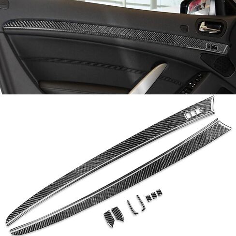 باب السيارة تقليم الشريط غطاء ملصق ألياف الكربون الداخلية لـ Infiniti G37 2010-2013 Q60 2014 2015 Coupe Convertible in Kuwait