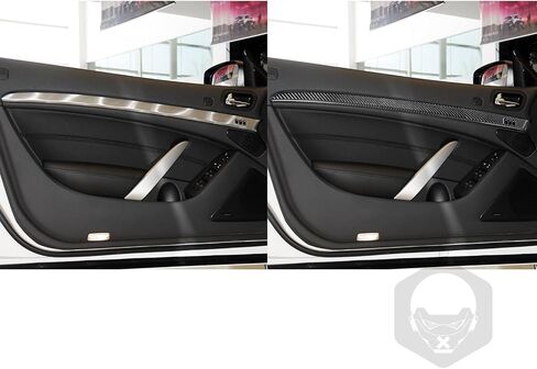 باب السيارة تقليم الشريط غطاء ملصق ألياف الكربون الداخلية لـ Infiniti G37 2010-2013 Q60 2014 2015 Coupe Convertible in Kuwait