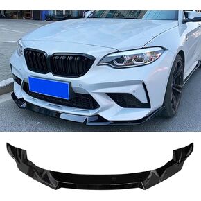 Front Bumper Lip Compatibility with 2019-2021 F87 M2 CS Style Front Chin Diffuser Lip Air Dam Splitter Spoiler (Carbon Fiber Style) in Kuwait