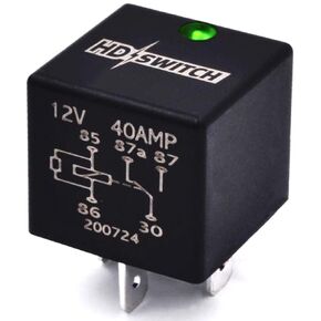 HD Switch 12V 40A Waterproof Relay Replaces Omron SPDT Suppression Resistor G8JN-1C7T-R-DC12, G8JN1C7TRDC12 w/LED Indicator Light & Dielectric Grease in Kuwait