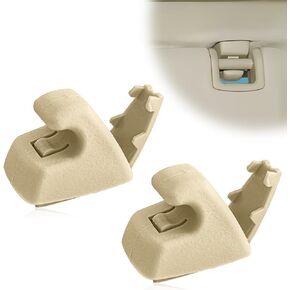 2PCS Interior Sun Visor Hook Clips, Sun Visor Support Clips Compatible with 2007-2013 Chevy Tahoe Silverado 1500, GMC Yukon Sierra 1500 Replacement # 15882854, Sunvisor Retainer Clips, Gray in Kuwait