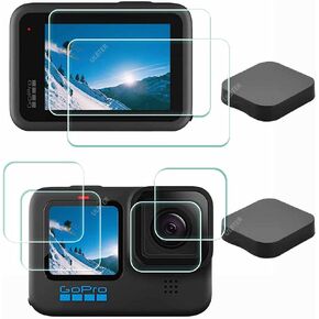 Screen Protector Compatible with GoPro Hero 13 Hero13 Black + lens protector+Lens cap Cover [6+2 Pack], 9H Hardness Tempered Glass,Anti-Scrach Anti-Bubble in Kuwait