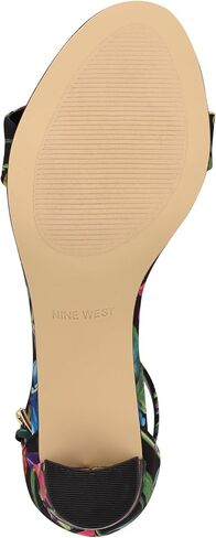 صندل نسائي بكعب بروس من Nine West، لون برونزي لامع 751، 10 in Saudi Arabia