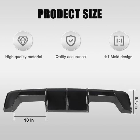 Rear Bumper Diffuser Compatible with BMW G80 M3 G82 M4 2024 2023 2022 2021 Gloss Black Rear Bumper Lower Lip Replacement in Saudi Arabia