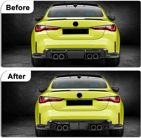 Rear Bumper Diffuser Compatible with BMW G80 M3 G82 M4 2024 2023 2022 2021 Gloss Black Rear Bumper Lower Lip Replacement in Saudi Arabia