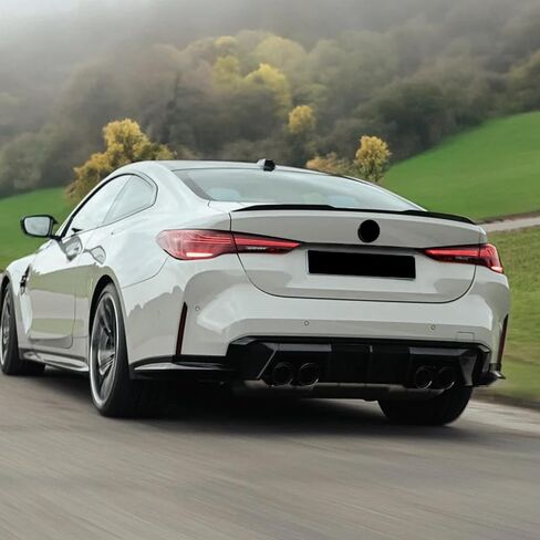 Rear Bumper Diffuser Compatible with BMW G80 M3 G82 M4 2024 2023 2022 2021 Gloss Black Rear Bumper Lower Lip Replacement in Saudi Arabia
