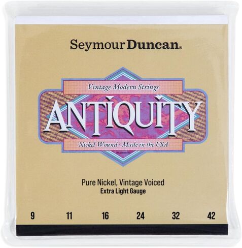 Seymour Duncan Antiquity Strings - Modern Vintage Pure Nickel Wound Light Guitar Strings, 10-46 Gauge in Saudi Arabia