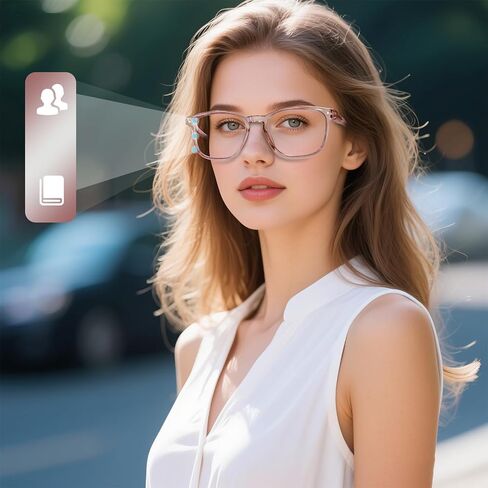 Bifocal Reading Glasses for Women Blue Light Blocking Clear Top Bifocal Computer Readers with Spring Hinges in Saudi Arabia