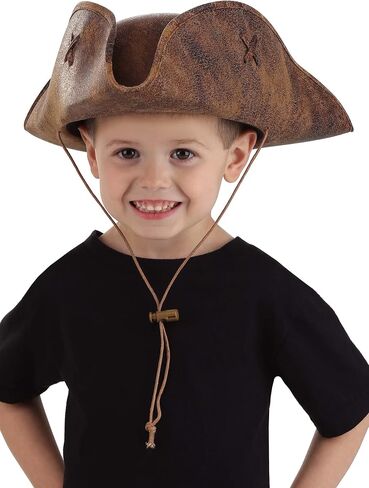 Disney Boy's Pirates of the Caribbean Jack Sparrow Toddler Hat - Tricorn Shape, Officially Licensed in Saudi Arabia