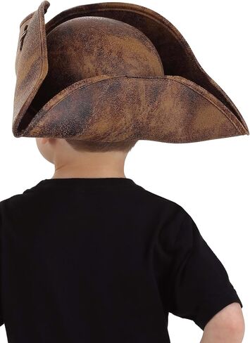 Disney Boy's Pirates of the Caribbean Jack Sparrow Toddler Hat - Tricorn Shape, Officially Licensed in Saudi Arabia