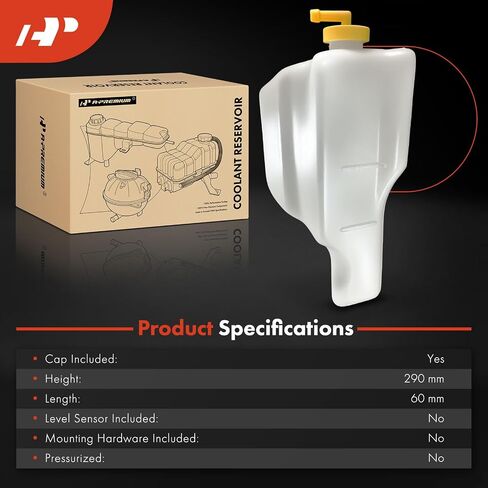 A-Premium Engine Coolant Overflow Recovery Reservoir Tank [with Cap] Compatible with Honda Accord 1994-1997 2.2L, Accord 1998-2002 2.3L 3.0L in Saudi Arabia