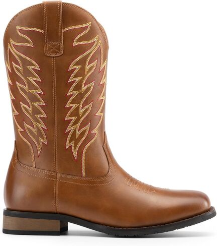 Bruno Marc Cowboy Boots for Men ، تنزلق على الأحذية الغربية مع حذاء Tee Square Squar in Saudi Arabia