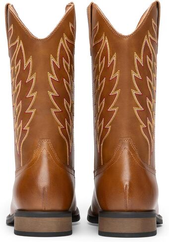 Bruno Marc Cowboy Boots for Men ، تنزلق على الأحذية الغربية مع حذاء Tee Square Squar in Saudi Arabia