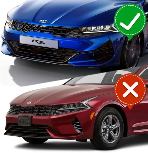 Q1-Tech ، شفة مصد أمامية ملائمة للتوافق مع طرازات Kia K5 GT-Line 2021-2024 in Saudi Arabia