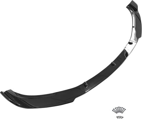 FREEMOTOR802 Compatible with 2017-2023 Tesla Model 3 Sedan 4-Door Front Bumper Lip, IKON Style Gloss Black PP Front Bumper Lower Chin Spoiler Splitter in Saudi Arabia