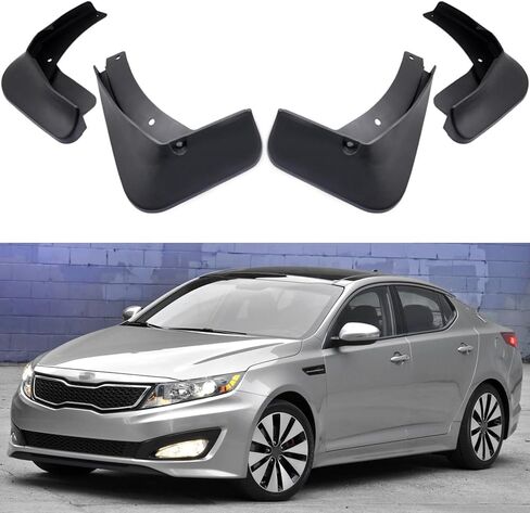 Mudguards Mud Splaps Splash Guards Fenders متوافقة مع 2011 2012 2013 2014 2015 Kia Optima Sedan ، 4pcs Mud Guard Kit ، Black in Saudi Arabia