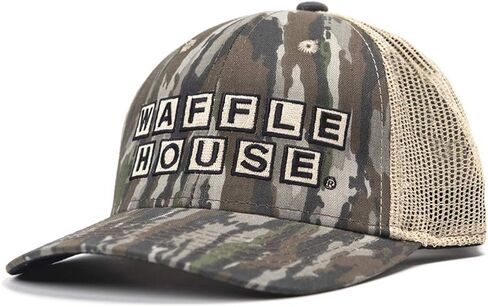 Realtree Color Camo Waffle House Embroidery Logo Hat | Adjustable Velcro Backing Cap | Limited Edition for Men and Women in Saudi Arabia