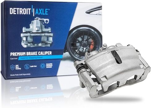 Detroit Axle - Front Right Brake Caliper w/Bracket Replacement for 2006-2007 Buick Rainier, 2006-2009 Chevy Trailblazer GMC Envoy 4.2L in Saudi Arabia