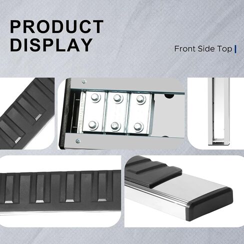 Running Boards Compatible with Ford F150 Supercrew Cab 2015-2024, Side Steps Fit for F250 F350 Super Duty Crew Cab 2017-2024, 6.5" Wide Stainless Steel Step Bars in Saudi Arabia