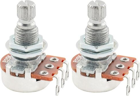Alpha Mini B1Meg Metric Potentiometers Split Shaft Linear Taper Pots for Electric Guitar or Bass (2 Pieces) in Saudi Arabia